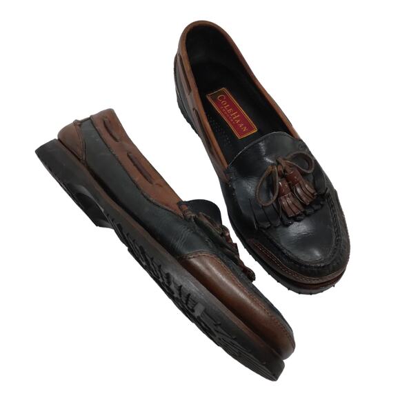 Cole Haan Men's Moccasins Size 9 M Black and Brown - Picture 1 of 9